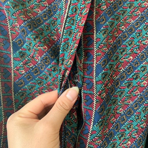 Vintage Mock Neck Blouse - Picture 3 of 5